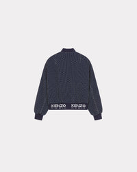 Bomber "Kenzo Sashiko Stitch" en denim - Rinse Blue