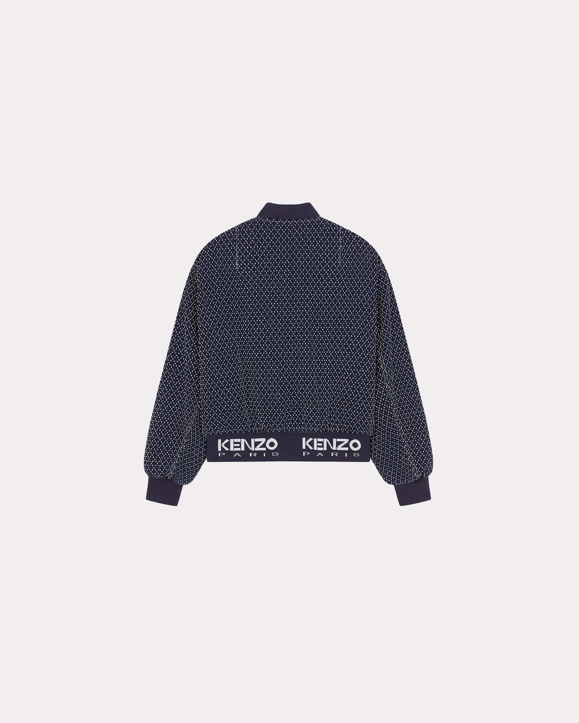 Bomber "Kenzo Sashiko Stitch" en denim - Rinse Blue