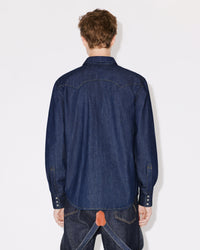 Western denim shirt - Rinse Blue