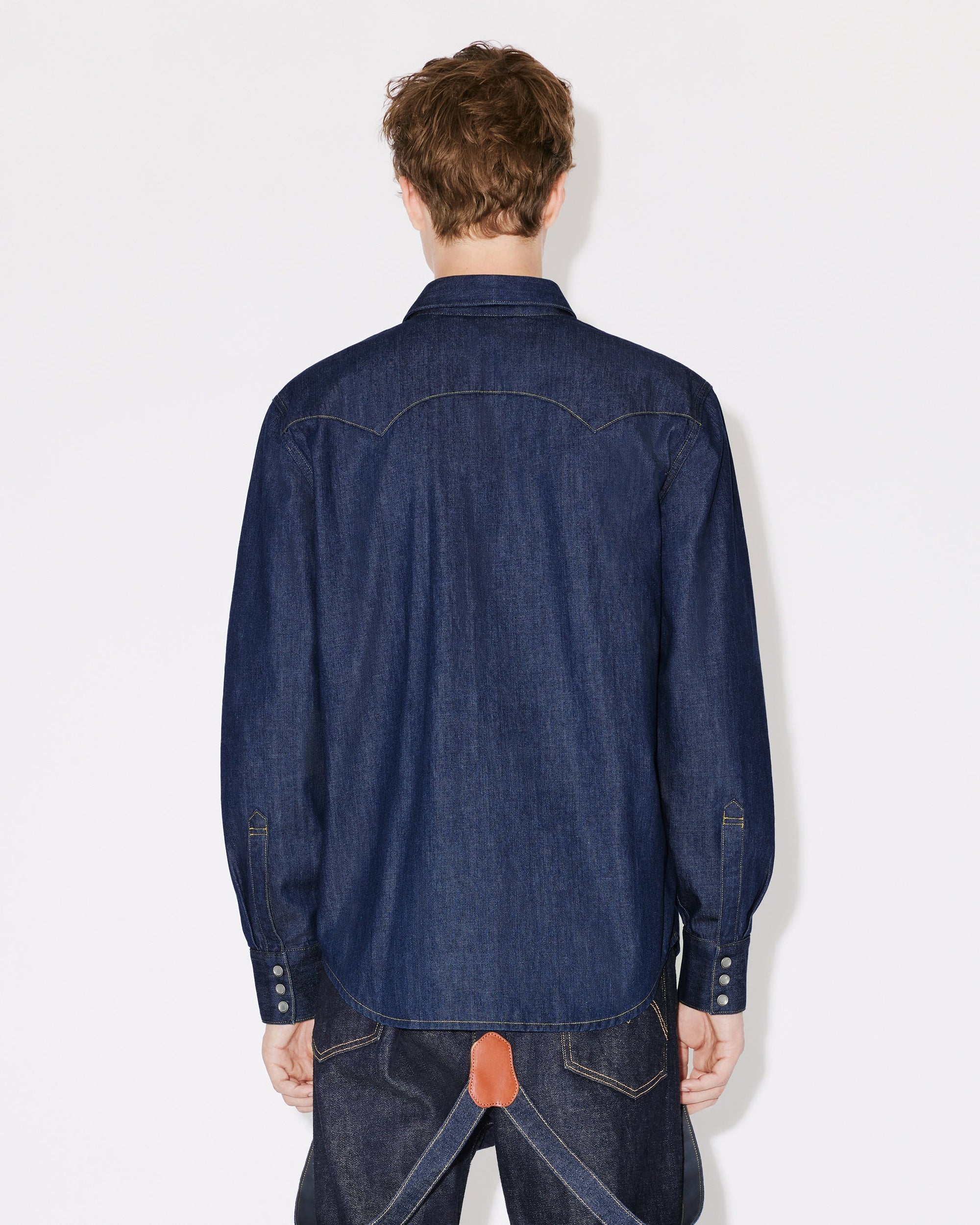 Western denim shirt - Rinse Blue