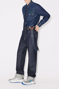 Western denim shirt - Rinse Blue