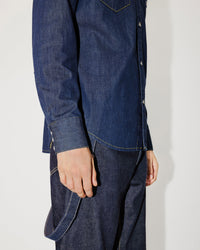 Western denim shirt - Rinse Blue