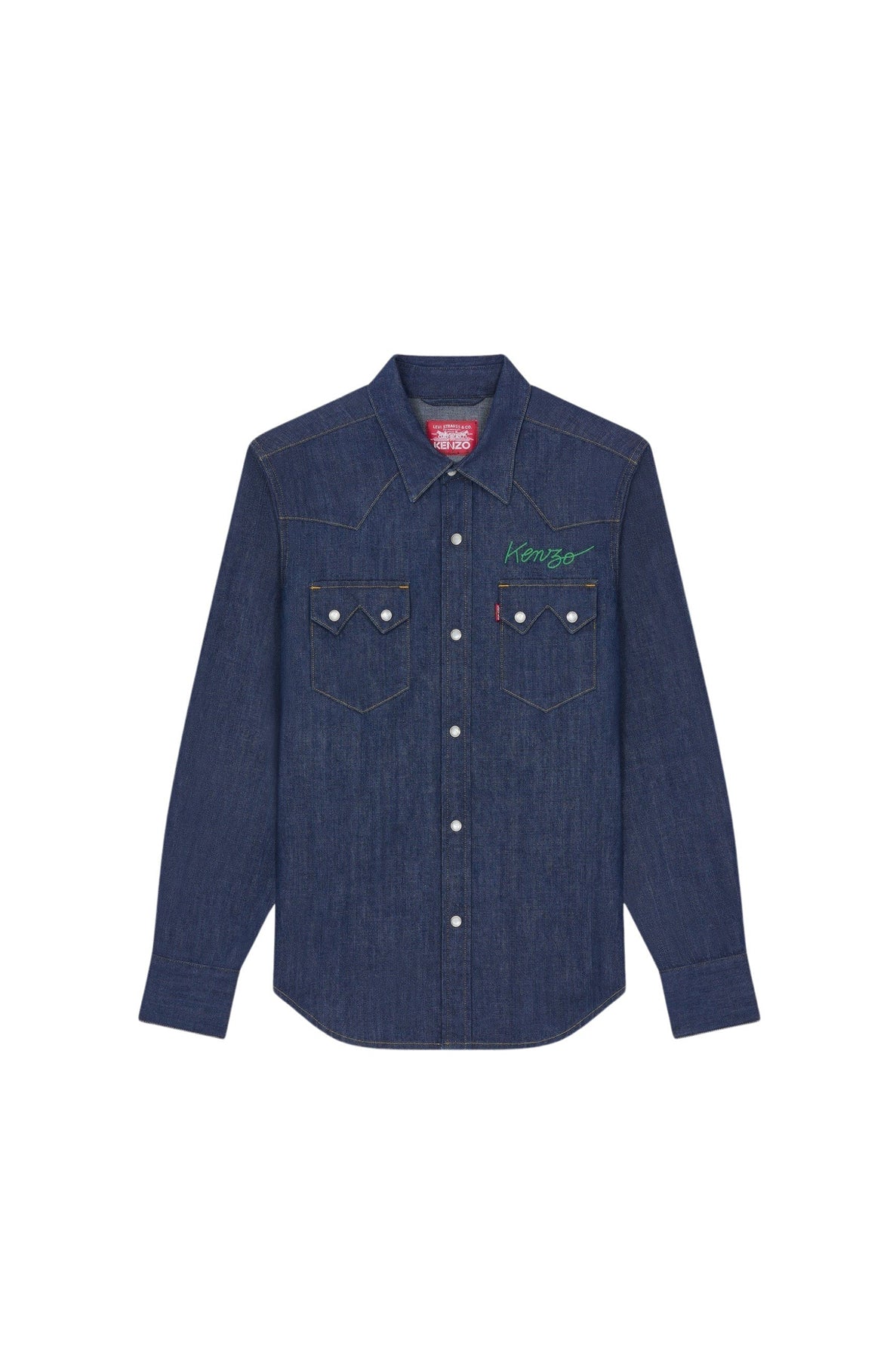 Western denim shirt - Rinse Blue