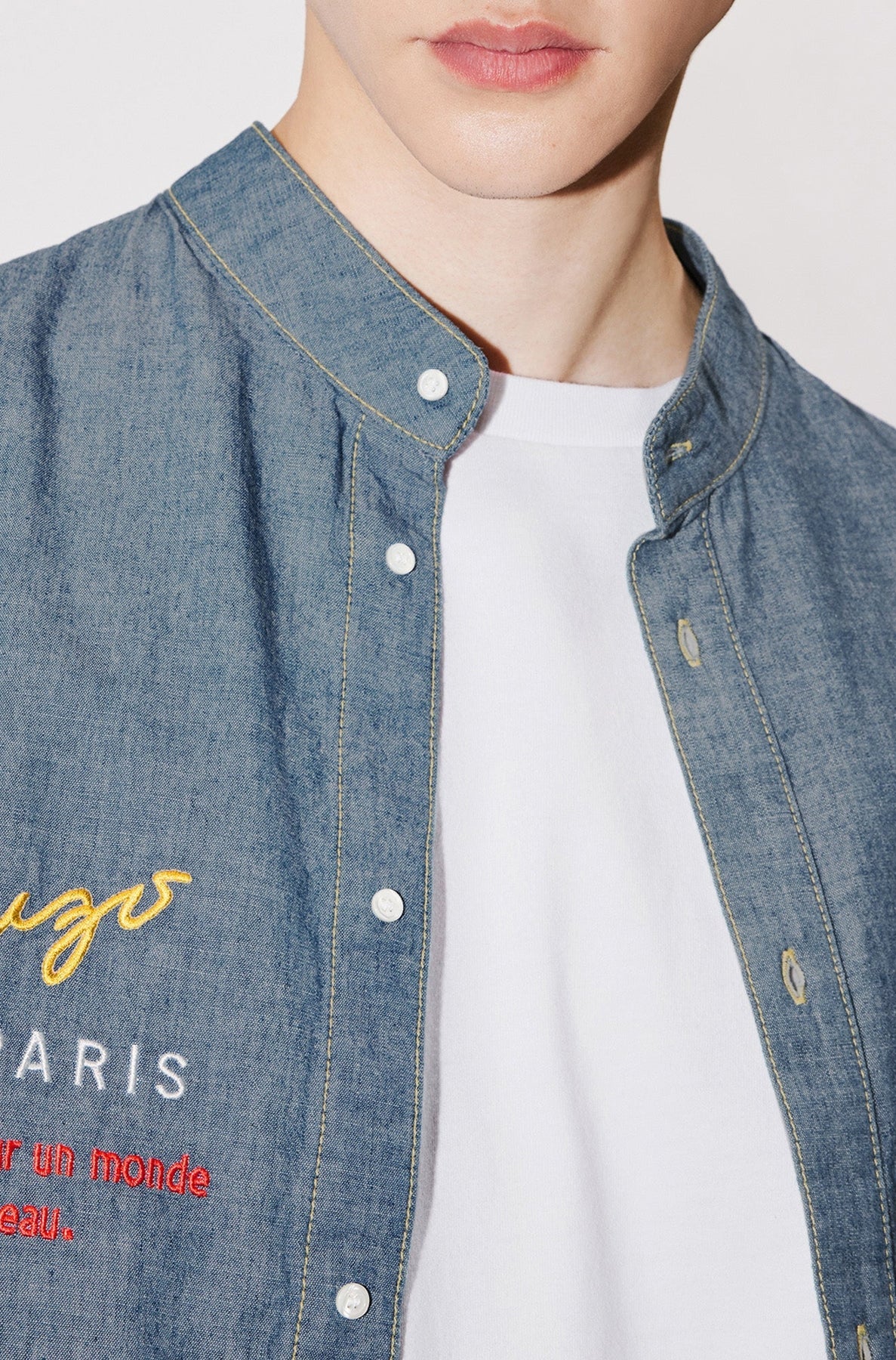 Rinse denim chambray shirt - Rinse Blue