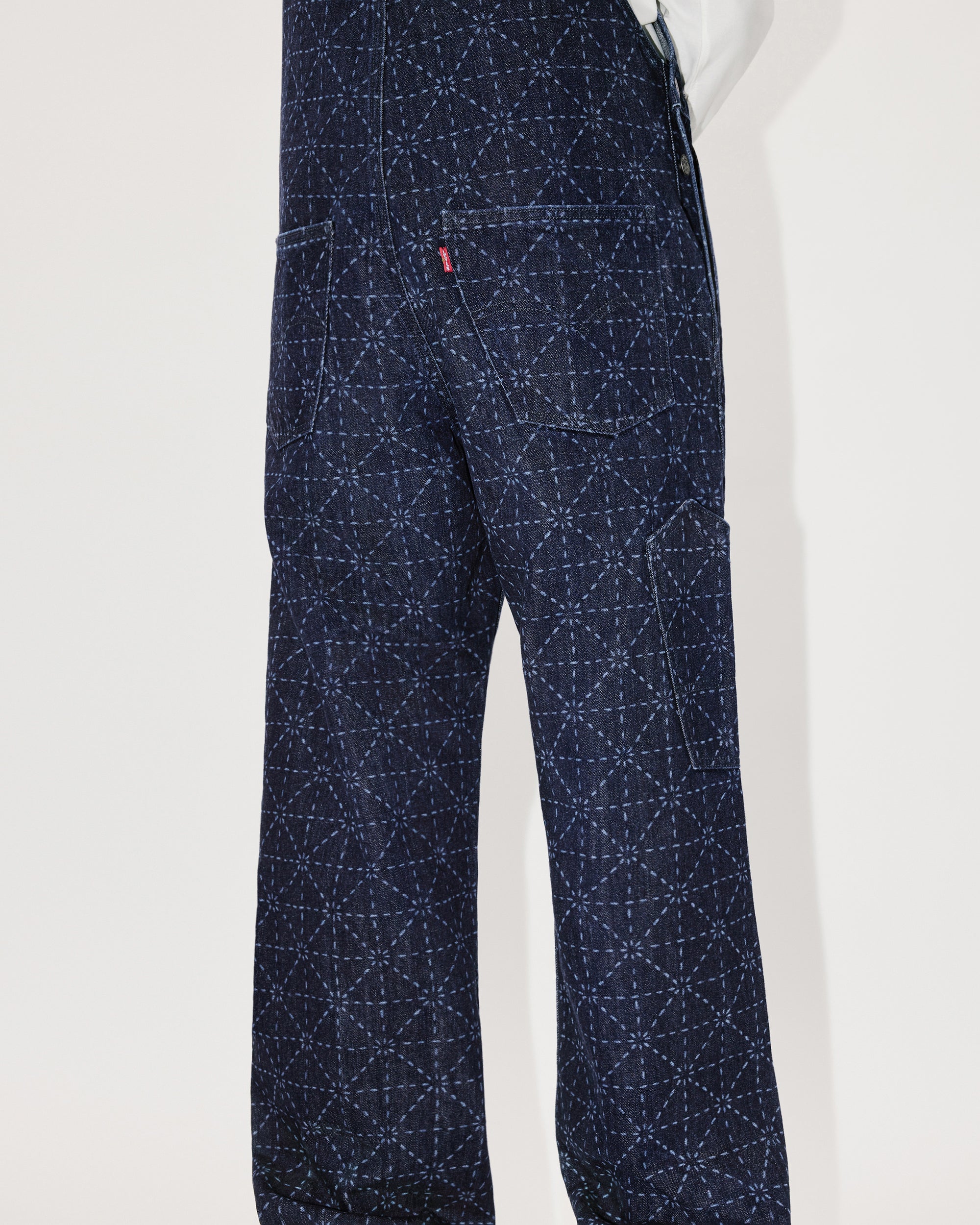 Salopette imprimée en denim Kenzo x LEVI"S® - Rinse Blue Denim