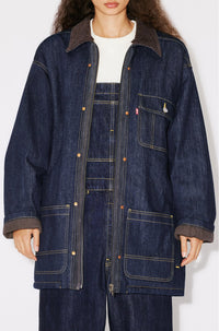 Parka en denim genderless Kenzo x LEVI"S® - Rinse Blue Denim