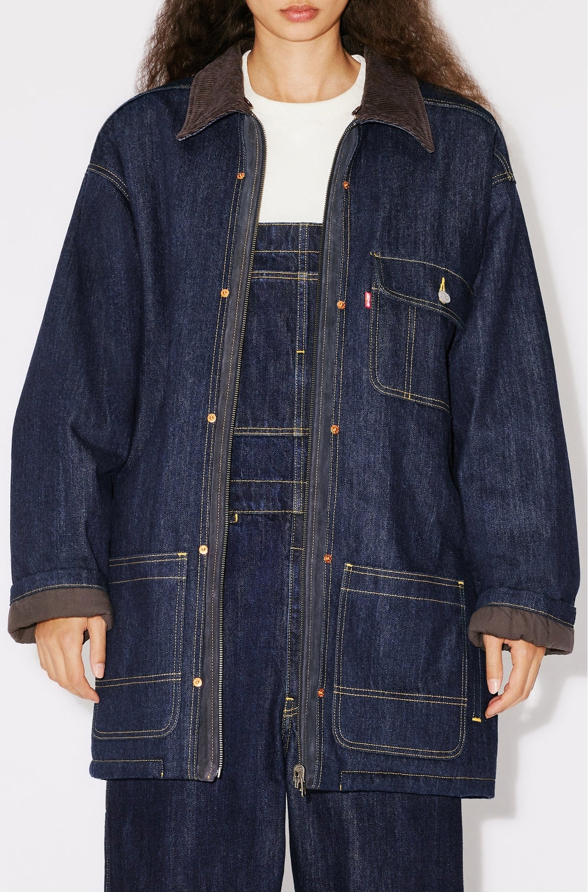 Parka en denim genderless Kenzo x LEVI"S® - Rinse Blue Denim