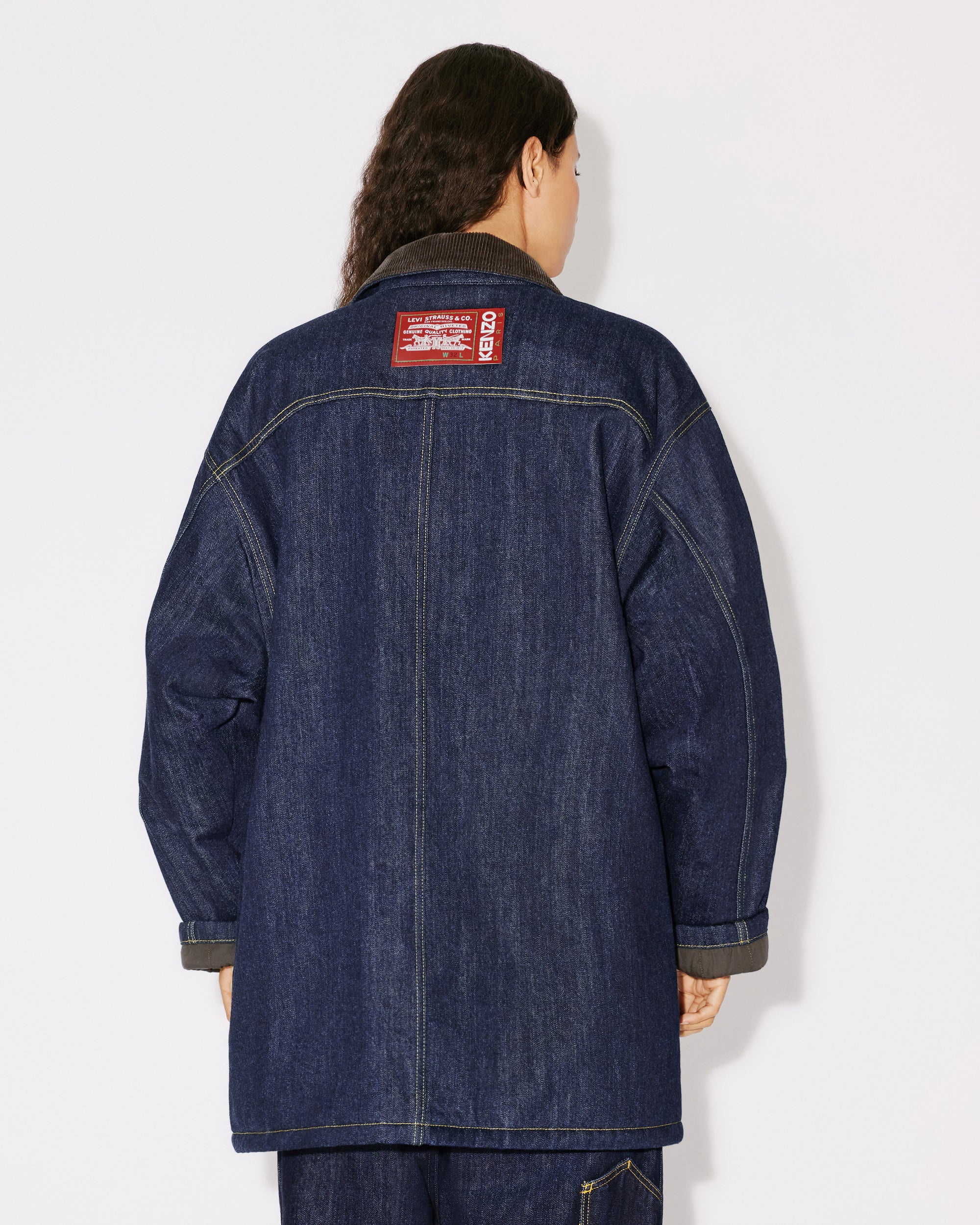 Parka en denim genderless Kenzo x LEVI"S® - Rinse Blue Denim