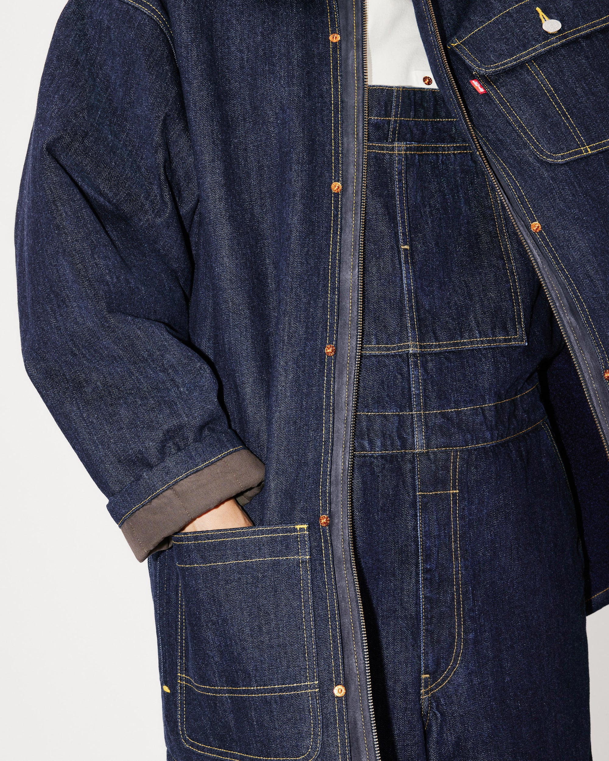 Parka en denim genderless Kenzo x LEVI"S® - Rinse Blue Denim