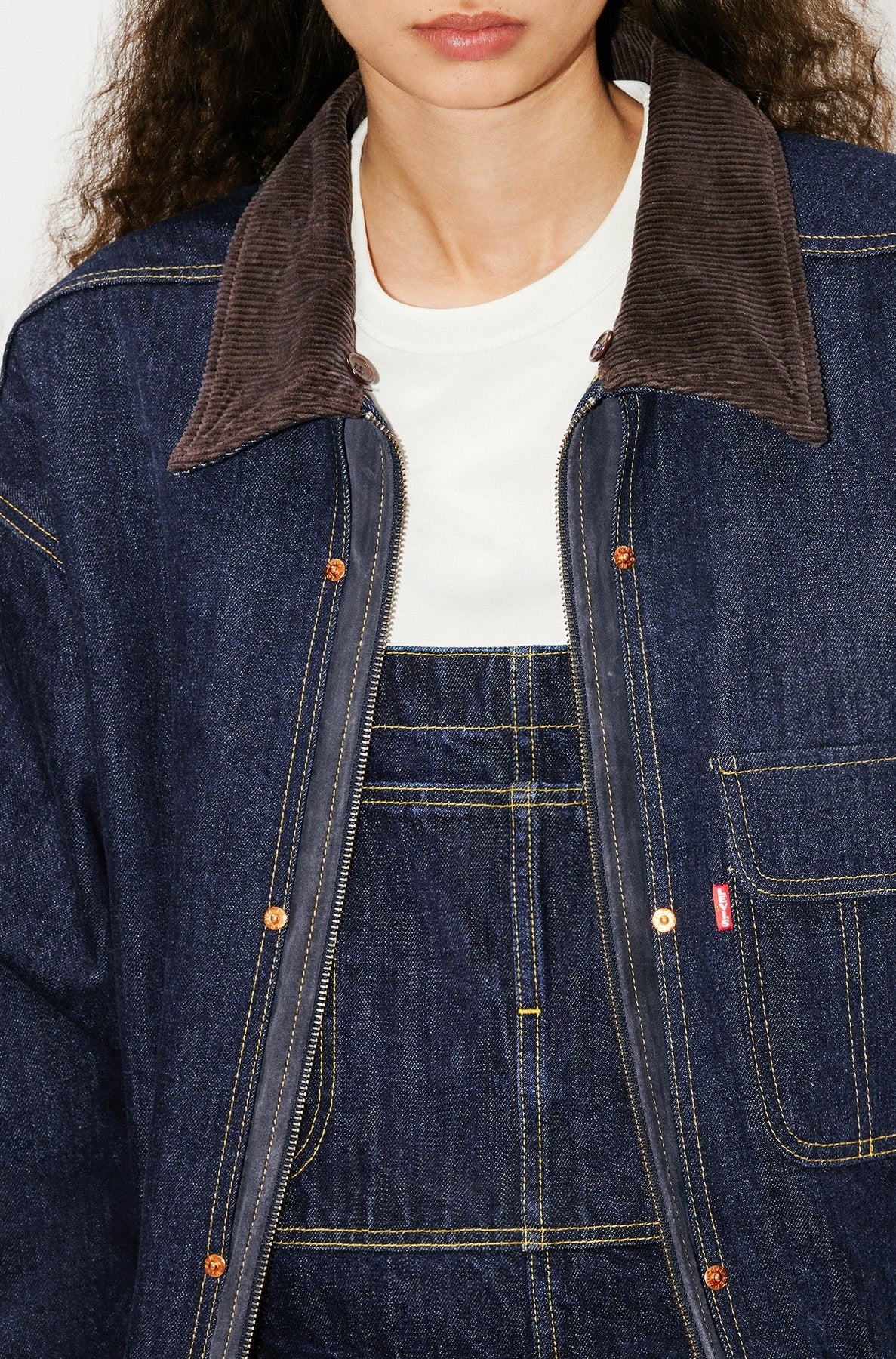 Parka en denim genderless Kenzo x LEVI"S® - Rinse Blue Denim