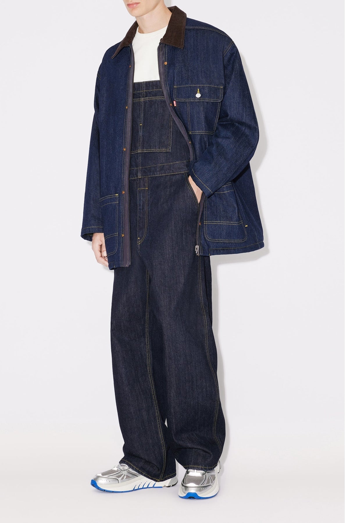 Parka en denim genderless Kenzo x LEVI"S® - Rinse Blue Denim