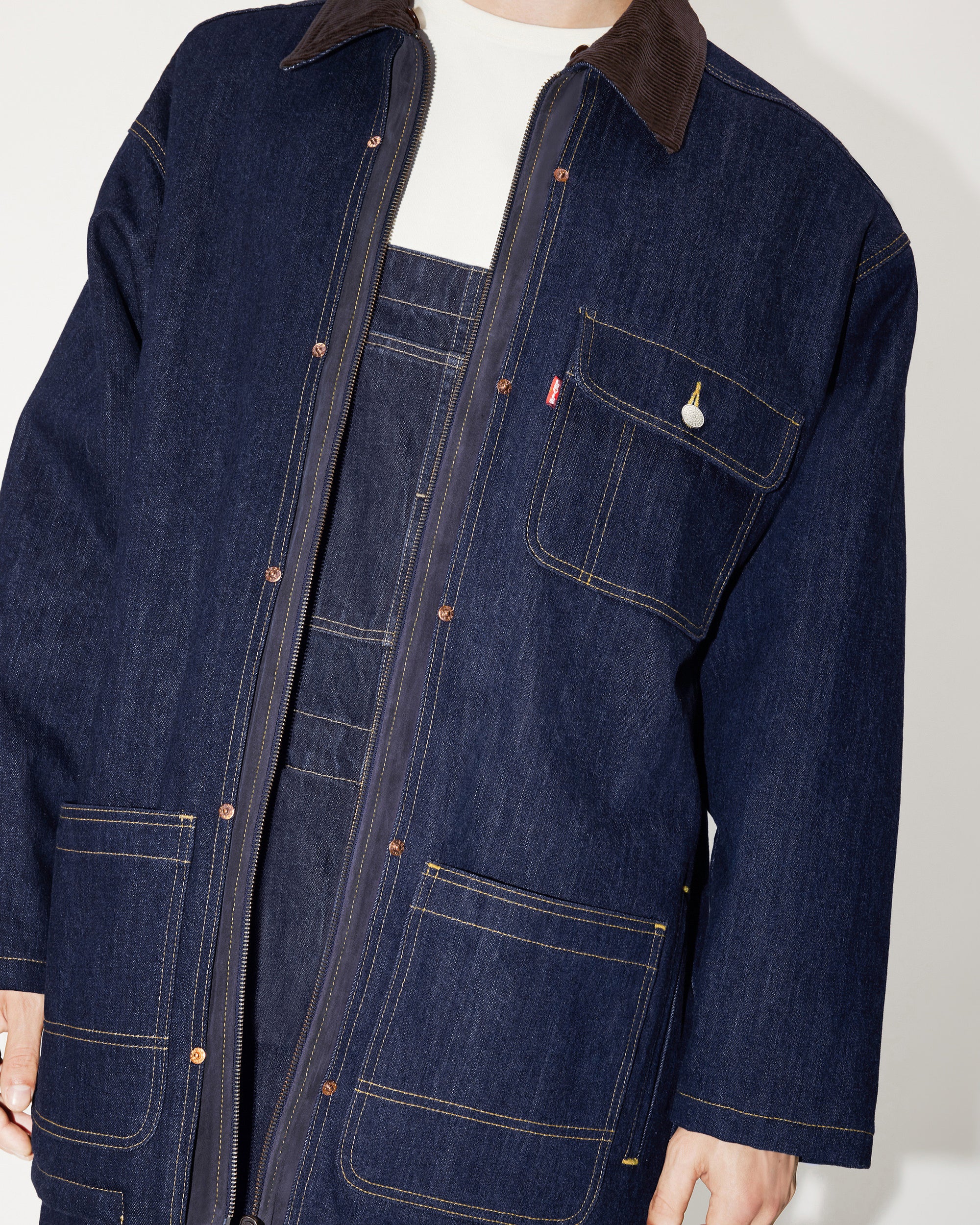 Parka en denim genderless Kenzo x LEVI"S® - Rinse Blue Denim