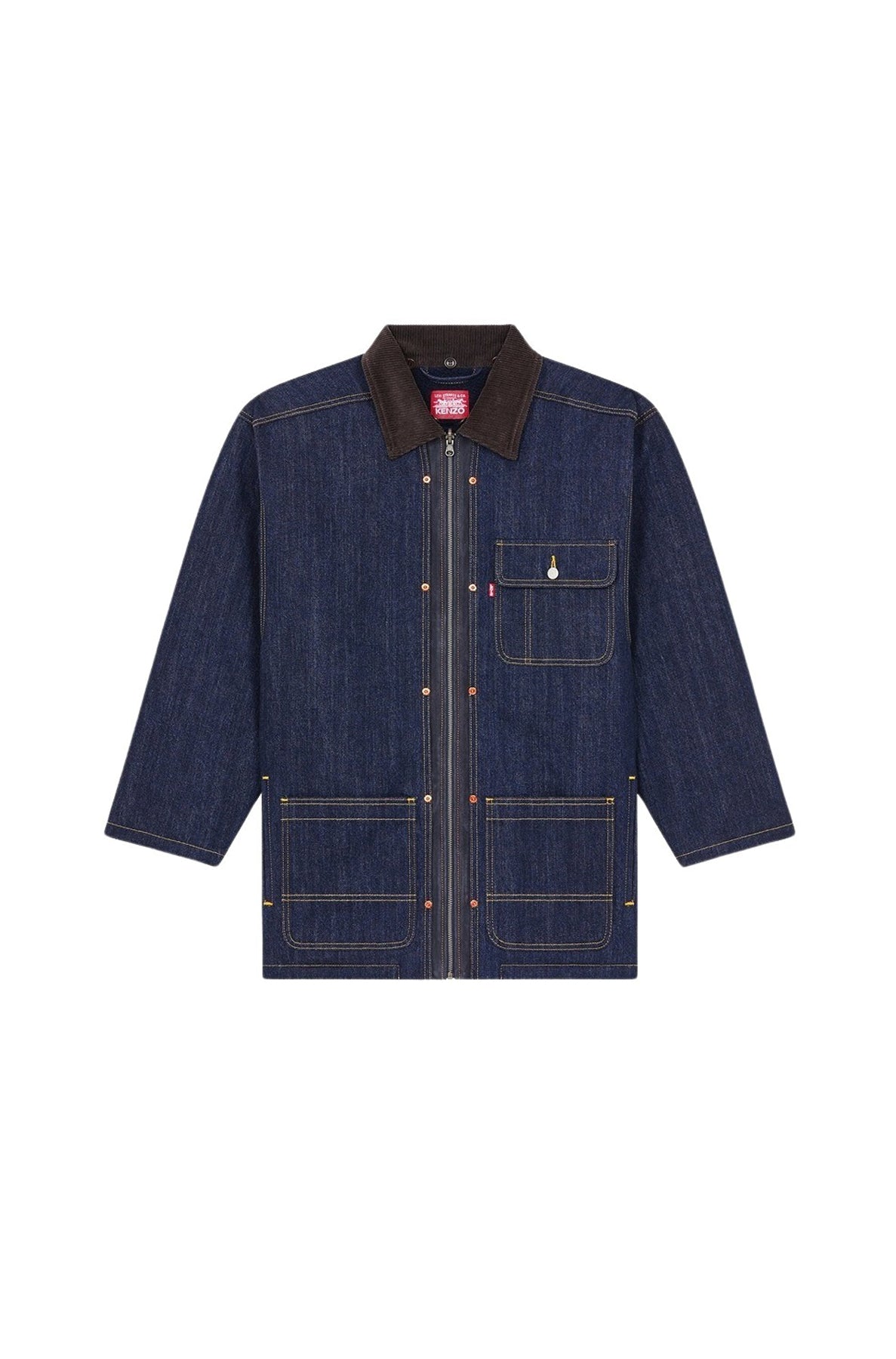 Parka en denim genderless Kenzo x LEVI"S® - Rinse Blue Denim