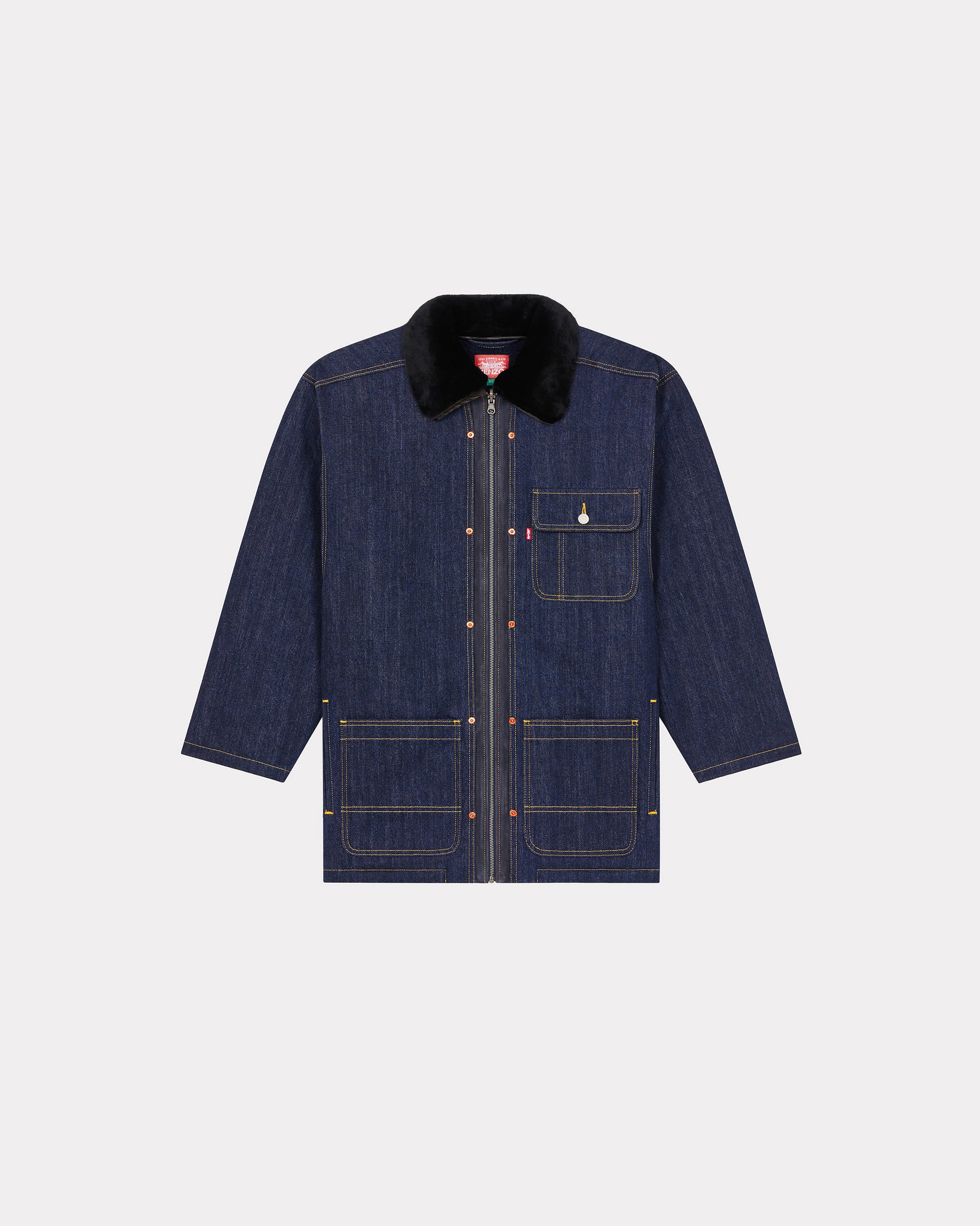 Parka en denim genderless Kenzo x LEVI"S® - Rinse Blue Denim