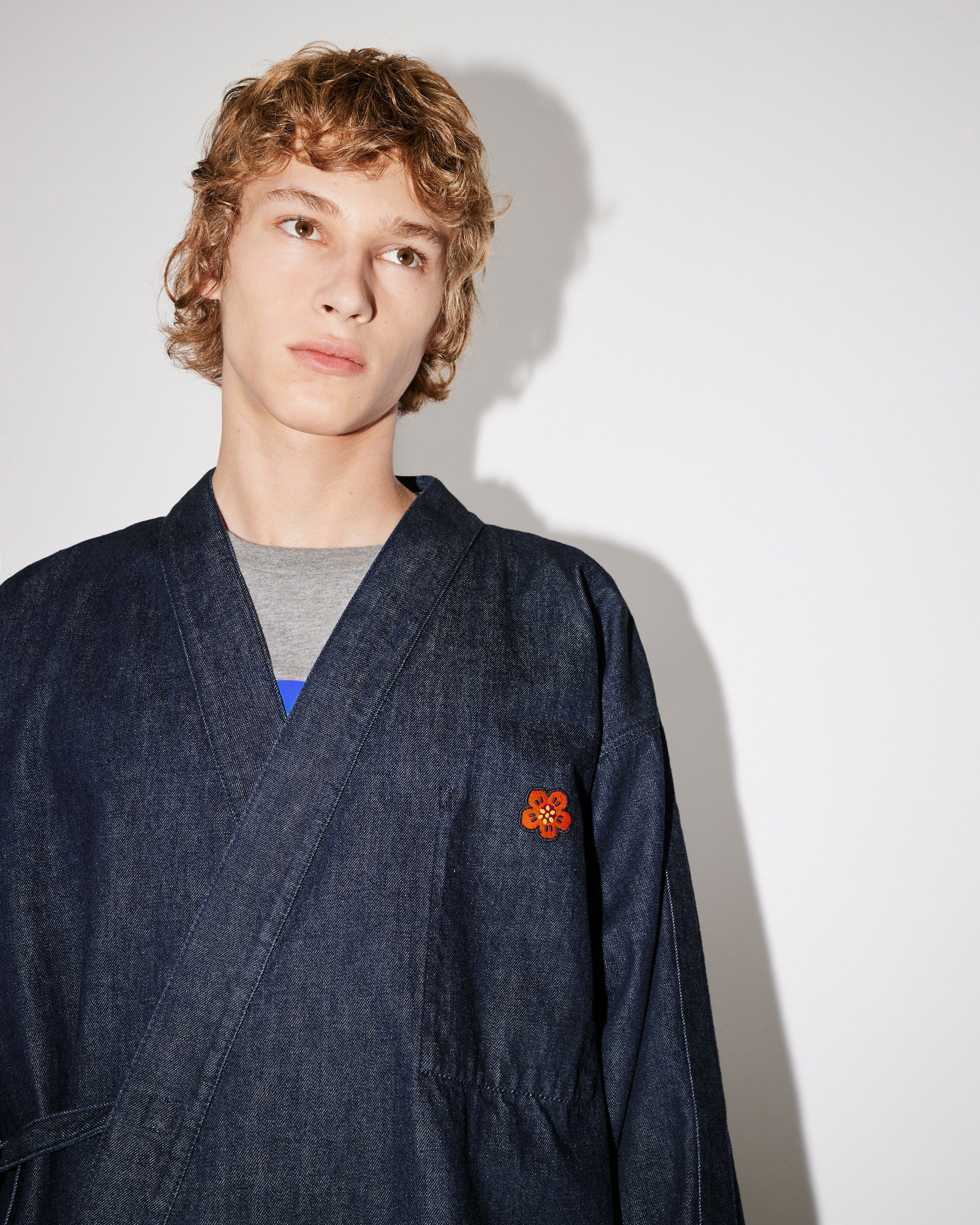 Boke Crest Rinse Denim Kimono