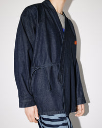 Boke Crest Rinse Denim Kimono