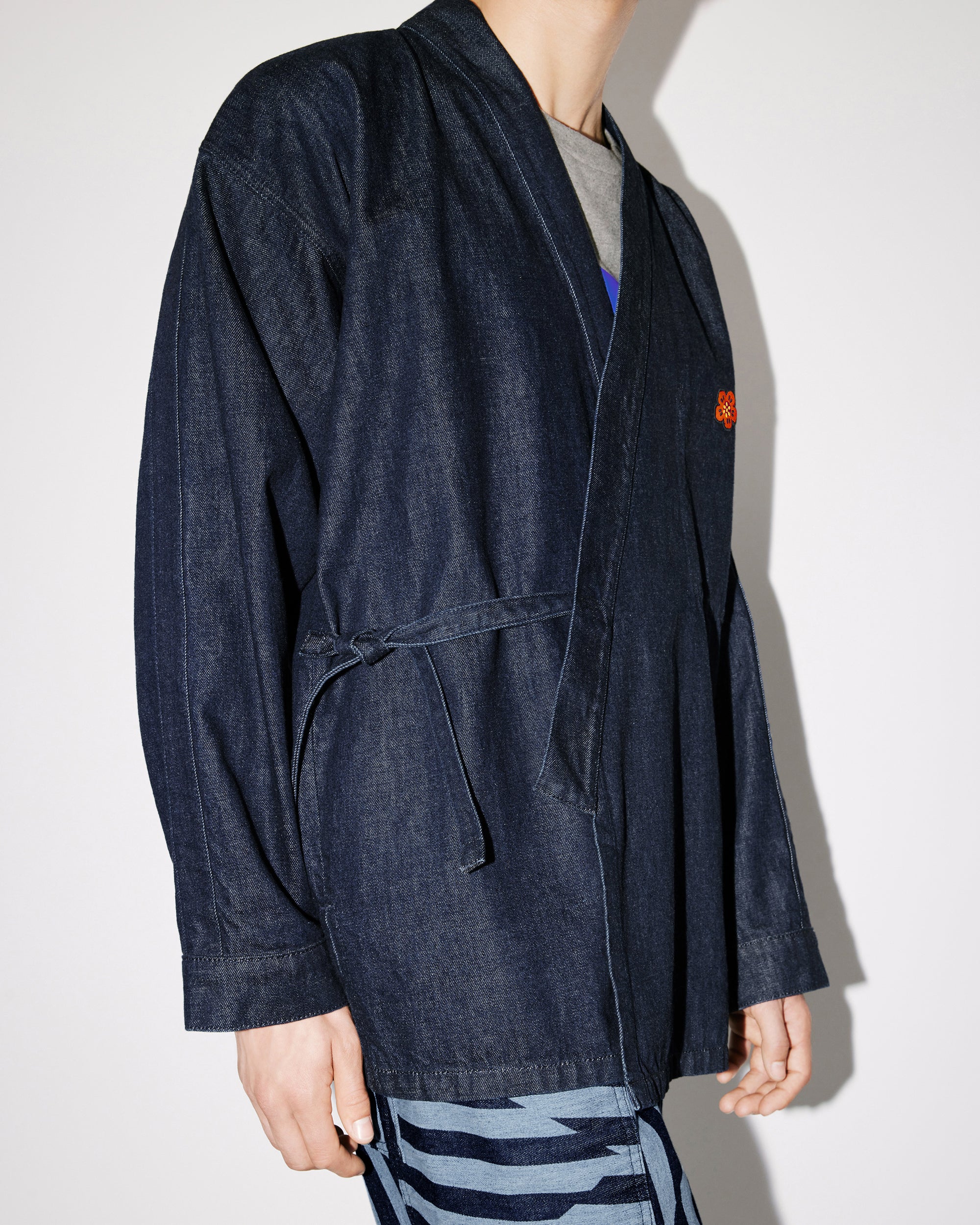 Boke Crest Rinse Denim Kimono