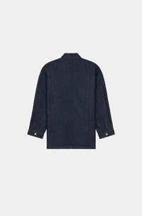 Boke Flower embroidered kimono jacket - Rinse Blue Denim
