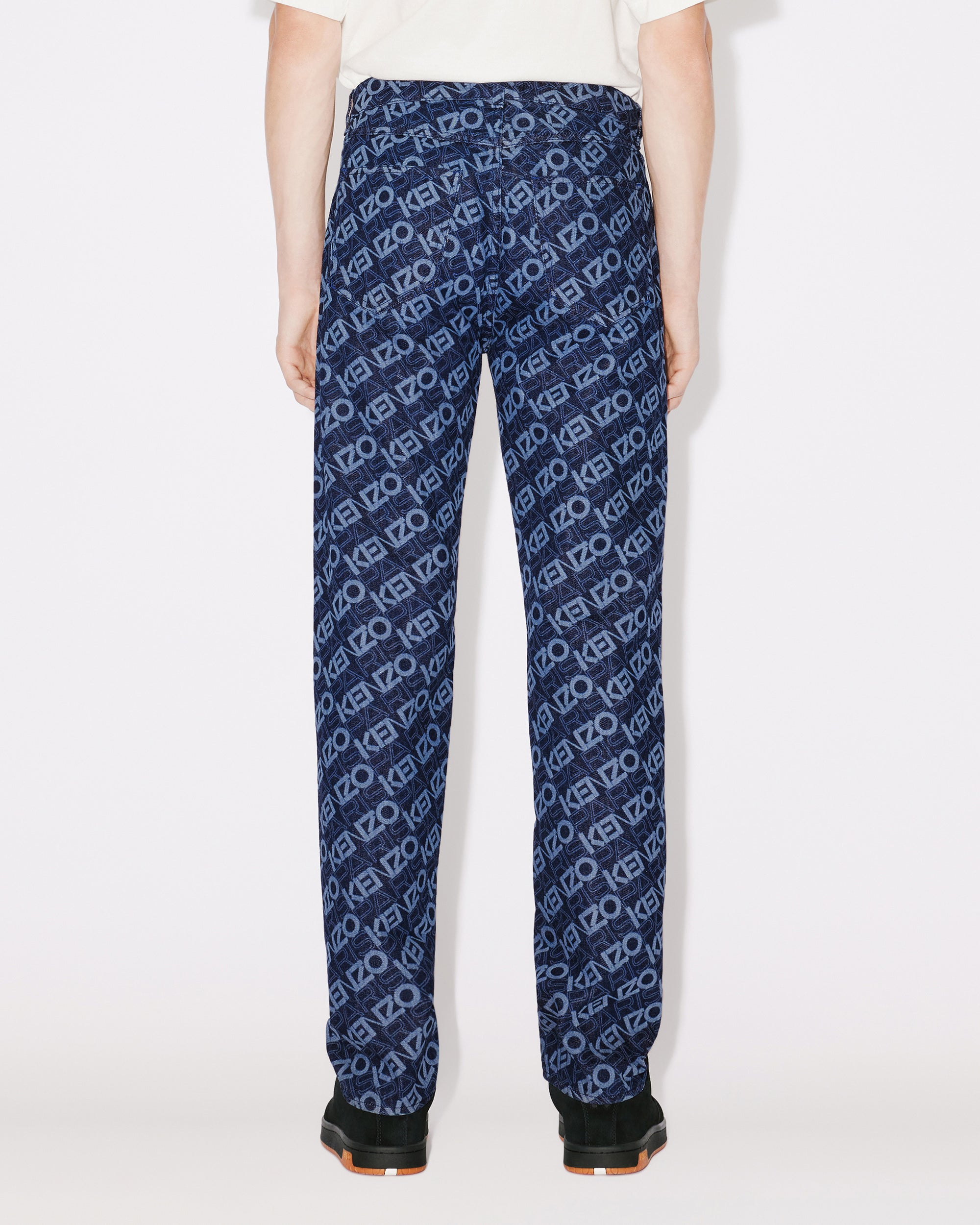 Jean slim Bara "Monogram" - Rinse Blue Denim