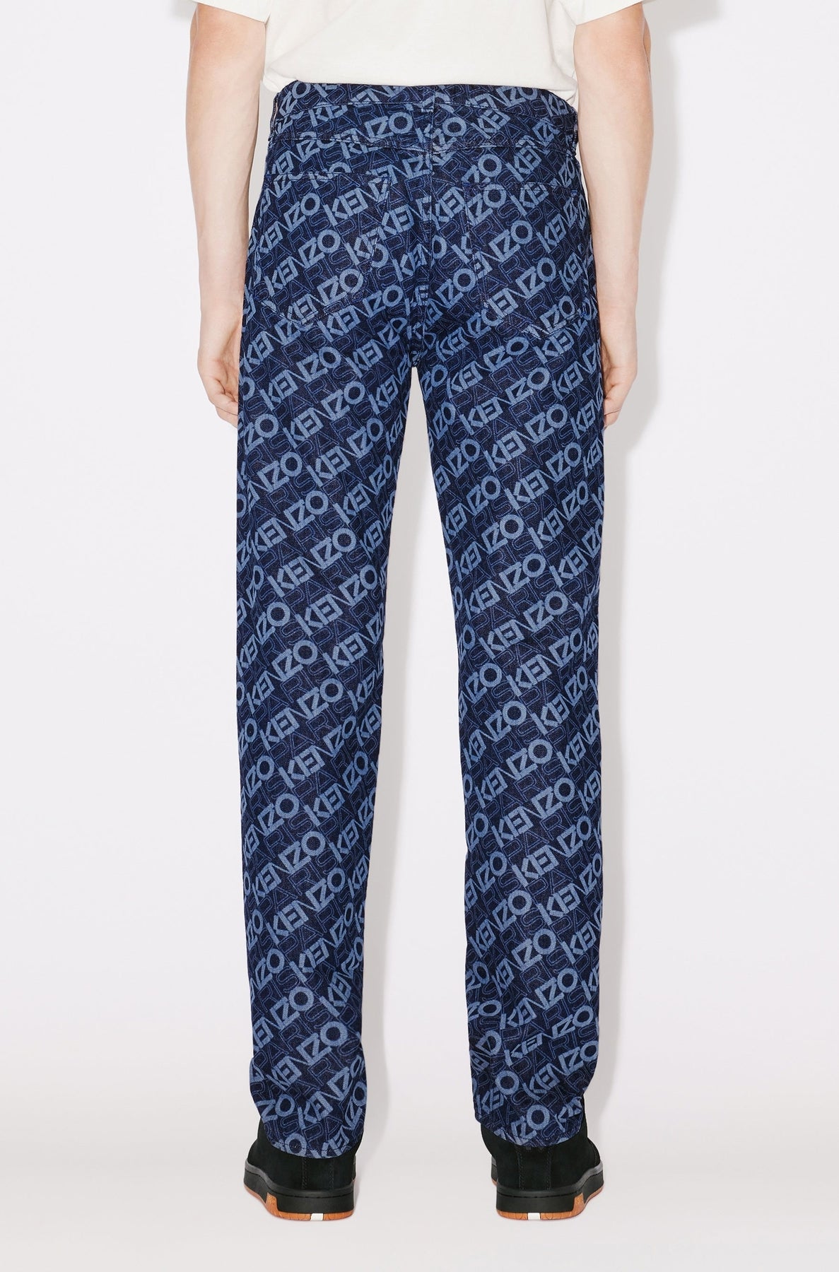 Bara Monogram Slim Jeans - Rinse Blue Denim
