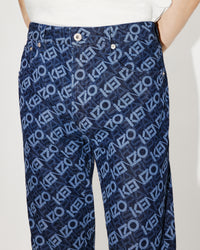 Jean slim Bara "Monogram" - Rinse Blue Denim