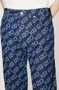 Bara Monogram Slim Jeans - Rinse Blue Denim