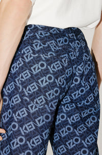 Bara Monogram Slim Jeans - Rinse Blue Denim