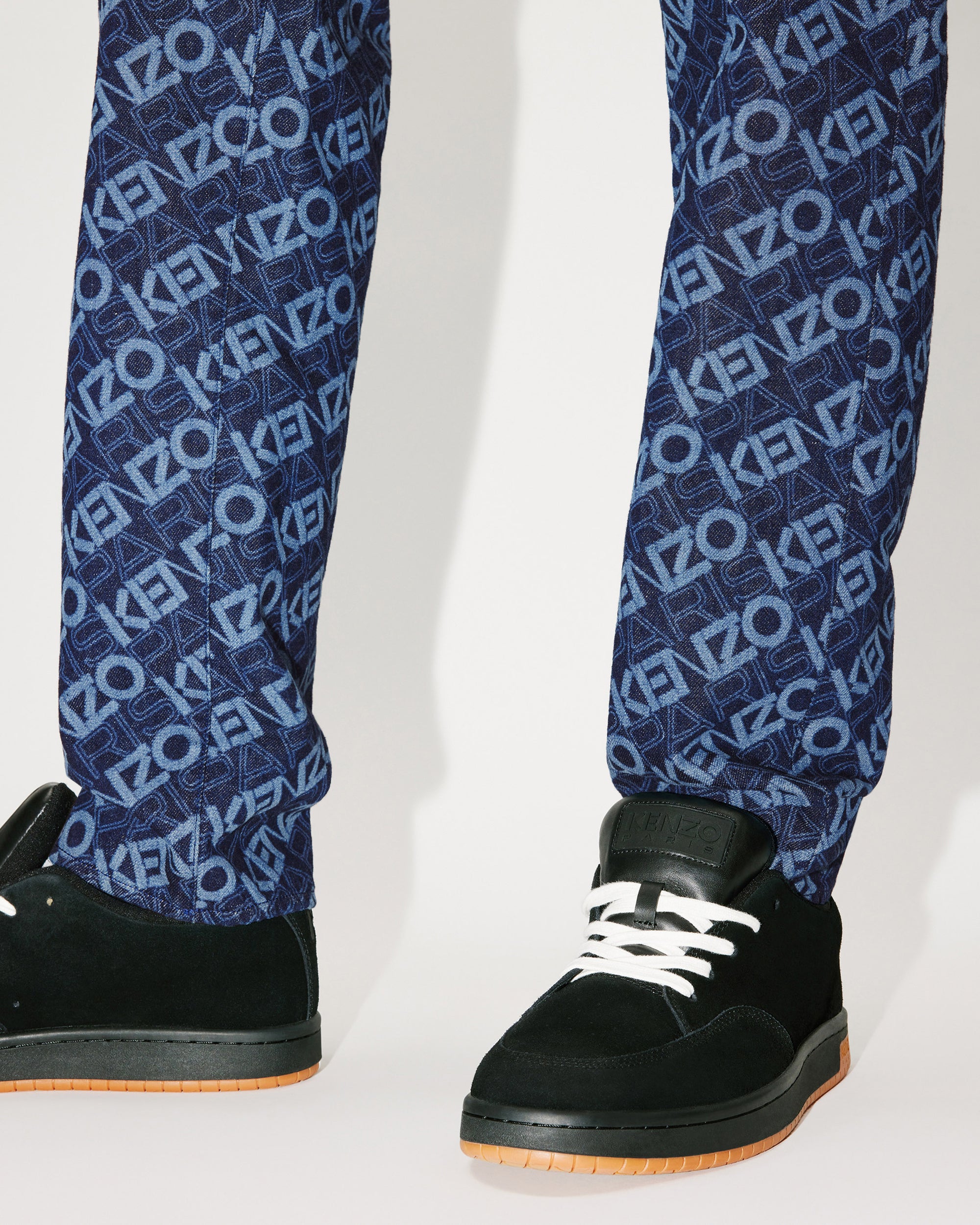 Jean slim Bara "Monogram" - Rinse Blue Denim