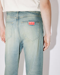 Jean droit Agasao - Stone Bl Dirty Blue Denim