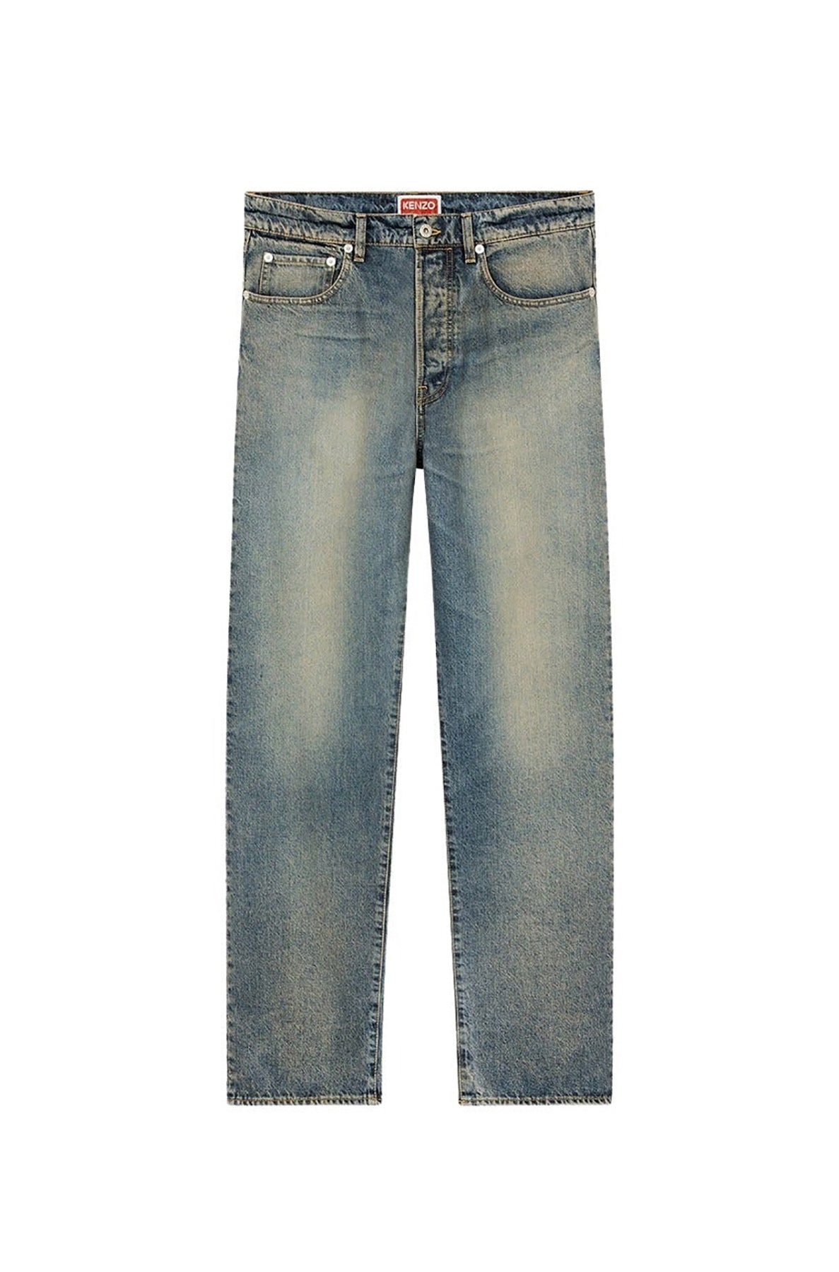 Jean droit Agasao - Stone Bl Dirty Blue Denim