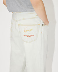 Jean relaxed SUISEN - Bleached Blue Denim