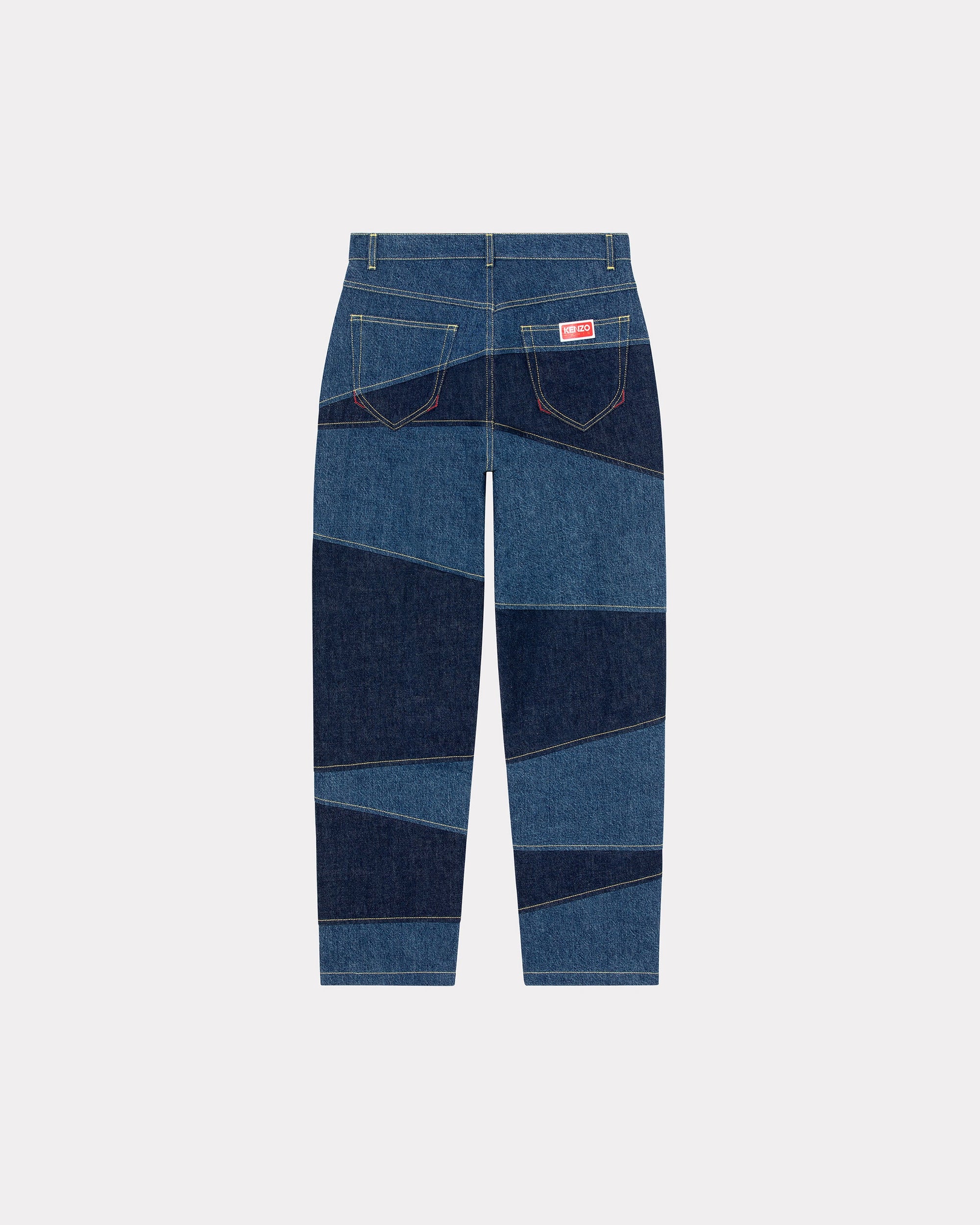 Botan loose patchwork jeans - Rinse Blue