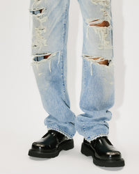 Kenzo x LEVI'S® 501® 1933 Distressed Jeans - Stone Bl Dirty Blue Denim