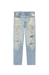 Kenzo x LEVI'S® 501® 1933 Distressed Jeans - Stone Bl Dirty Blue Denim