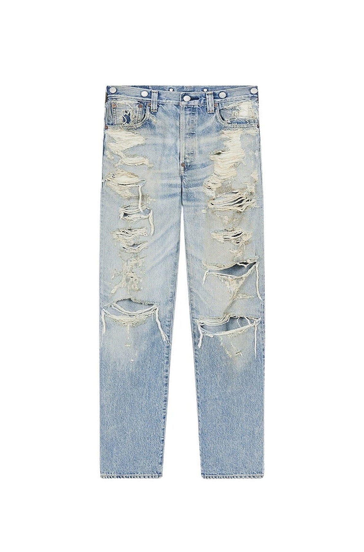 Kenzo x LEVI'S® 501® 1933 Distressed Jeans - Stone Bl Dirty Blue Denim