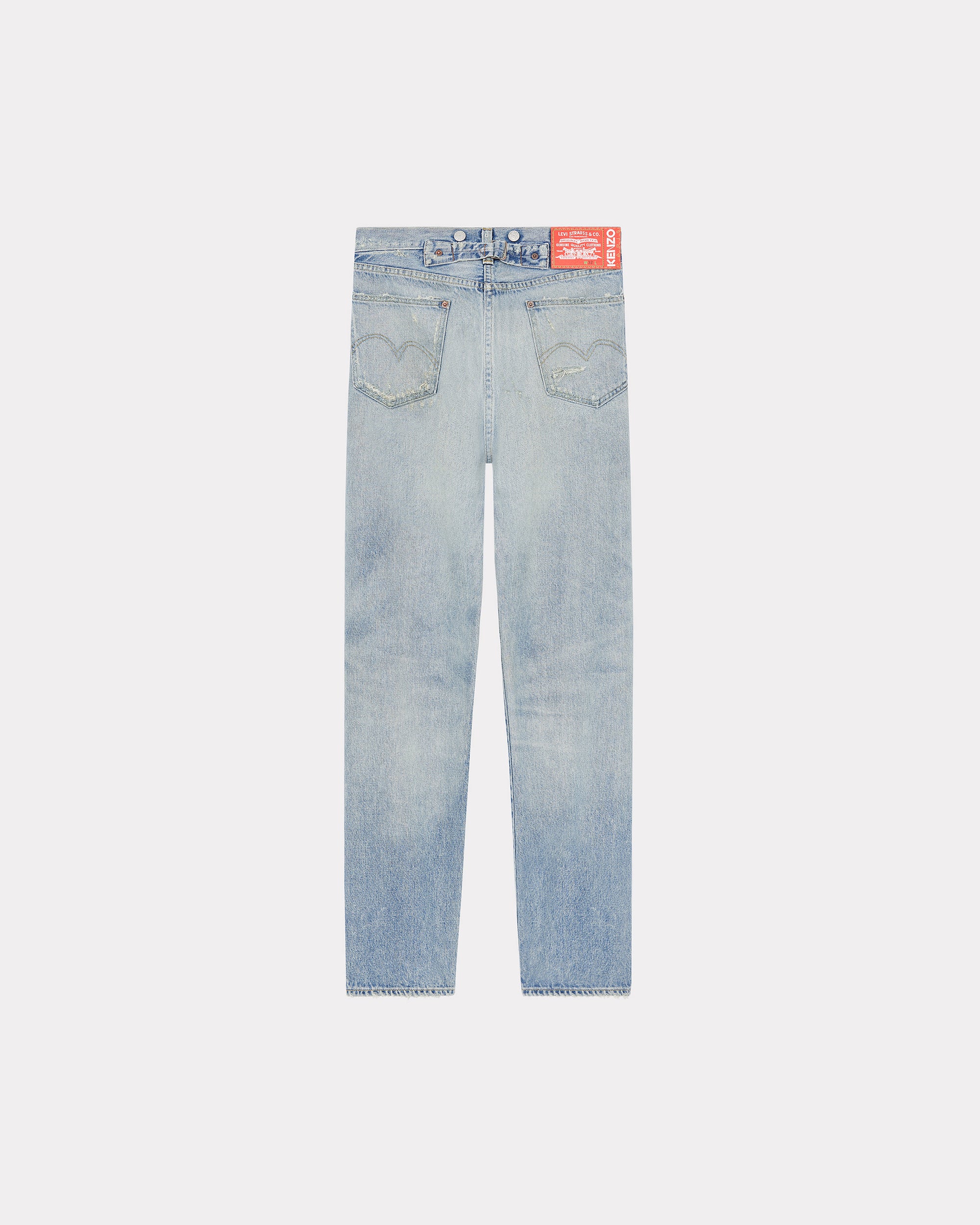 Kenzo x LEVI'S® 501® 1933 Distressed Jeans - Stone Bl Dirty Blue Denim