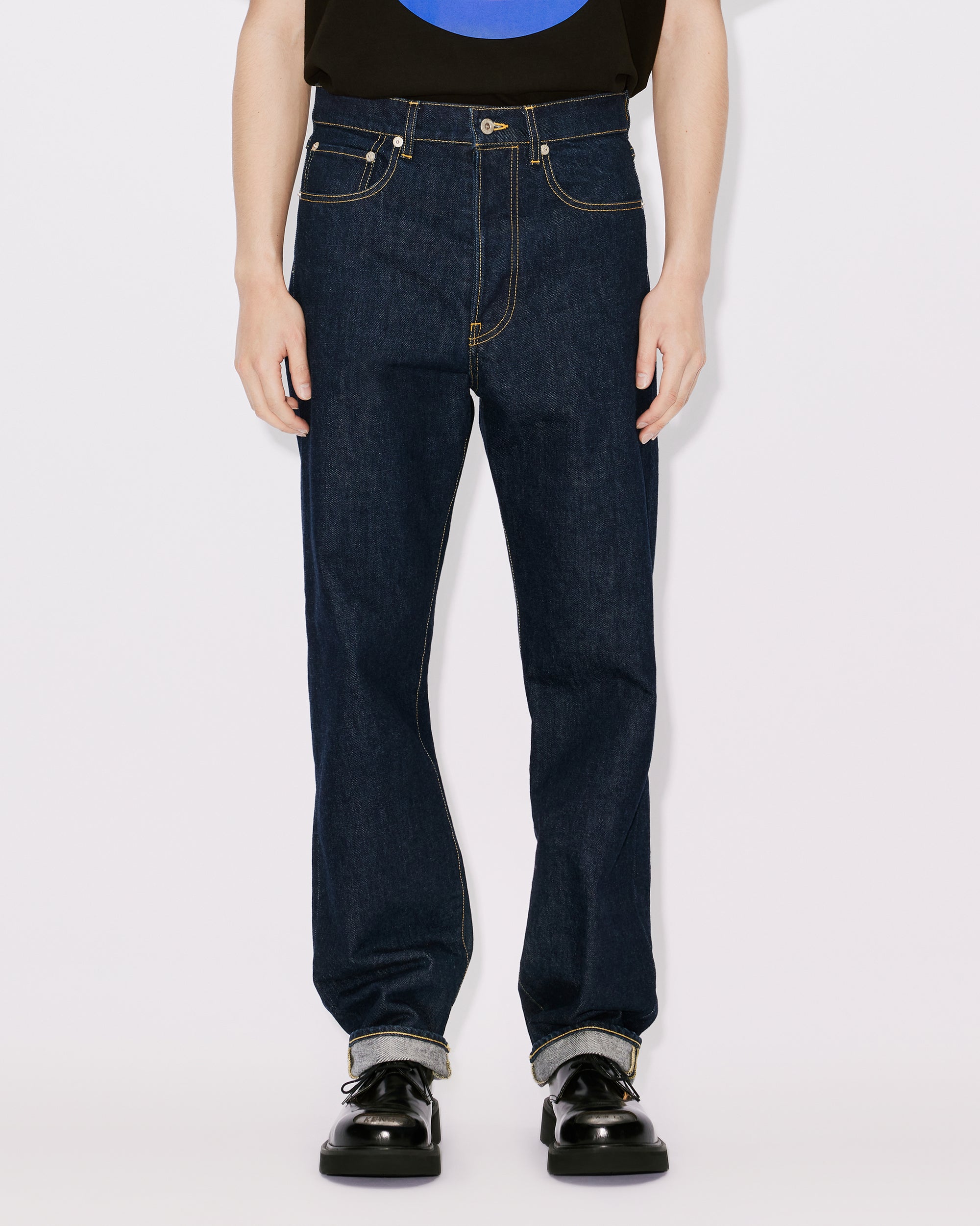 Cropped Asagao Straight Jeans