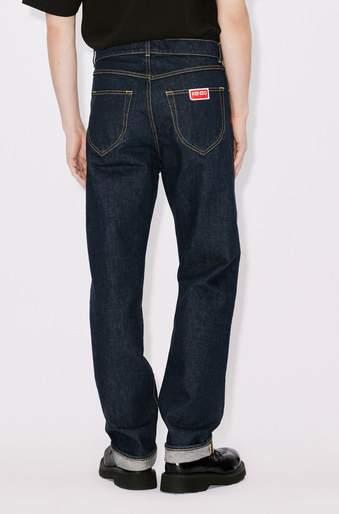 Jean droit Asagao - Rinse Blue Denim
