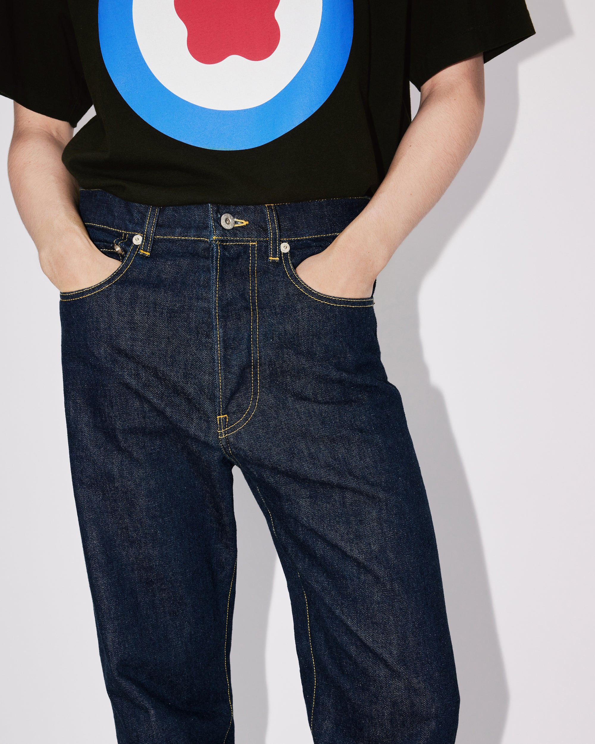 Cropped Asagao Straight Jeans