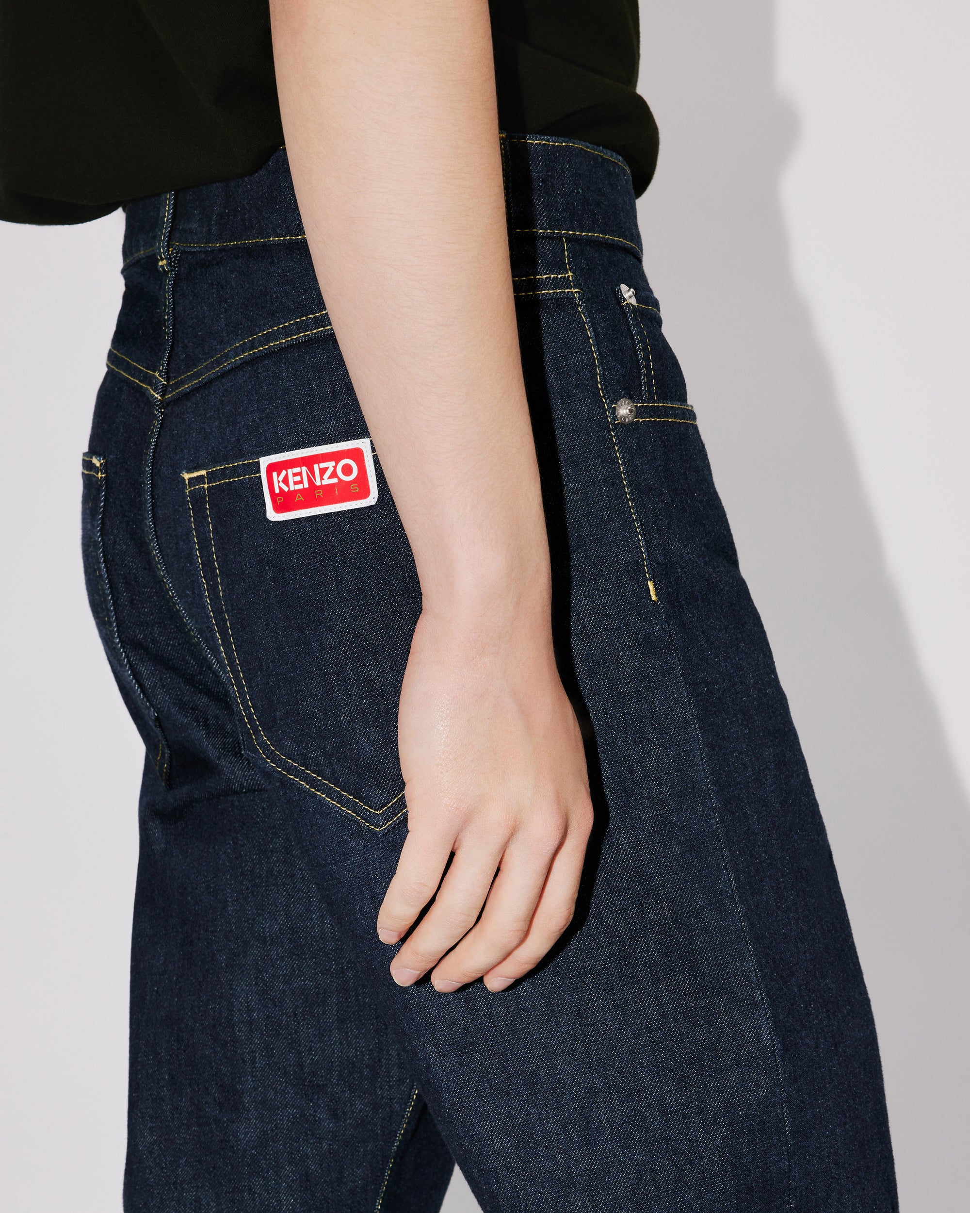 Cropped Asagao Straight Jeans