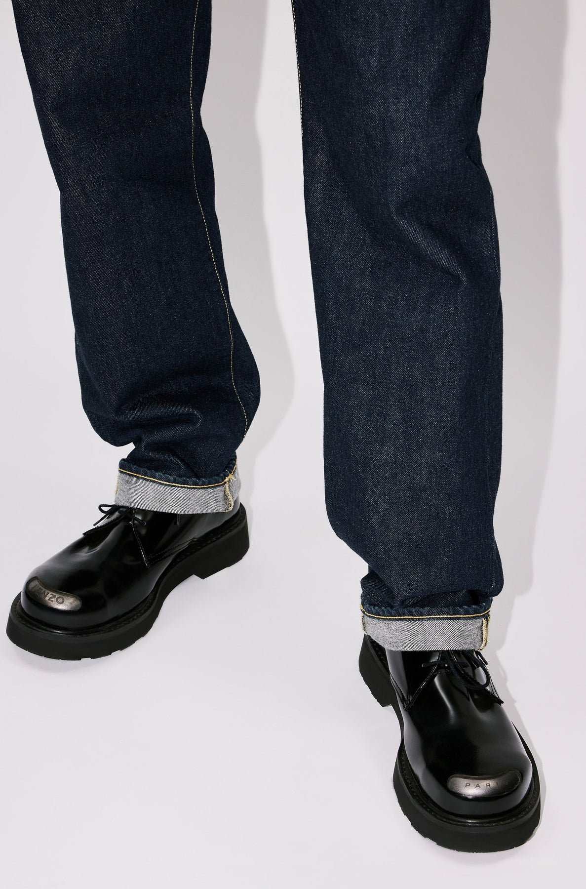 Jean droit Asagao - Rinse Blue Denim