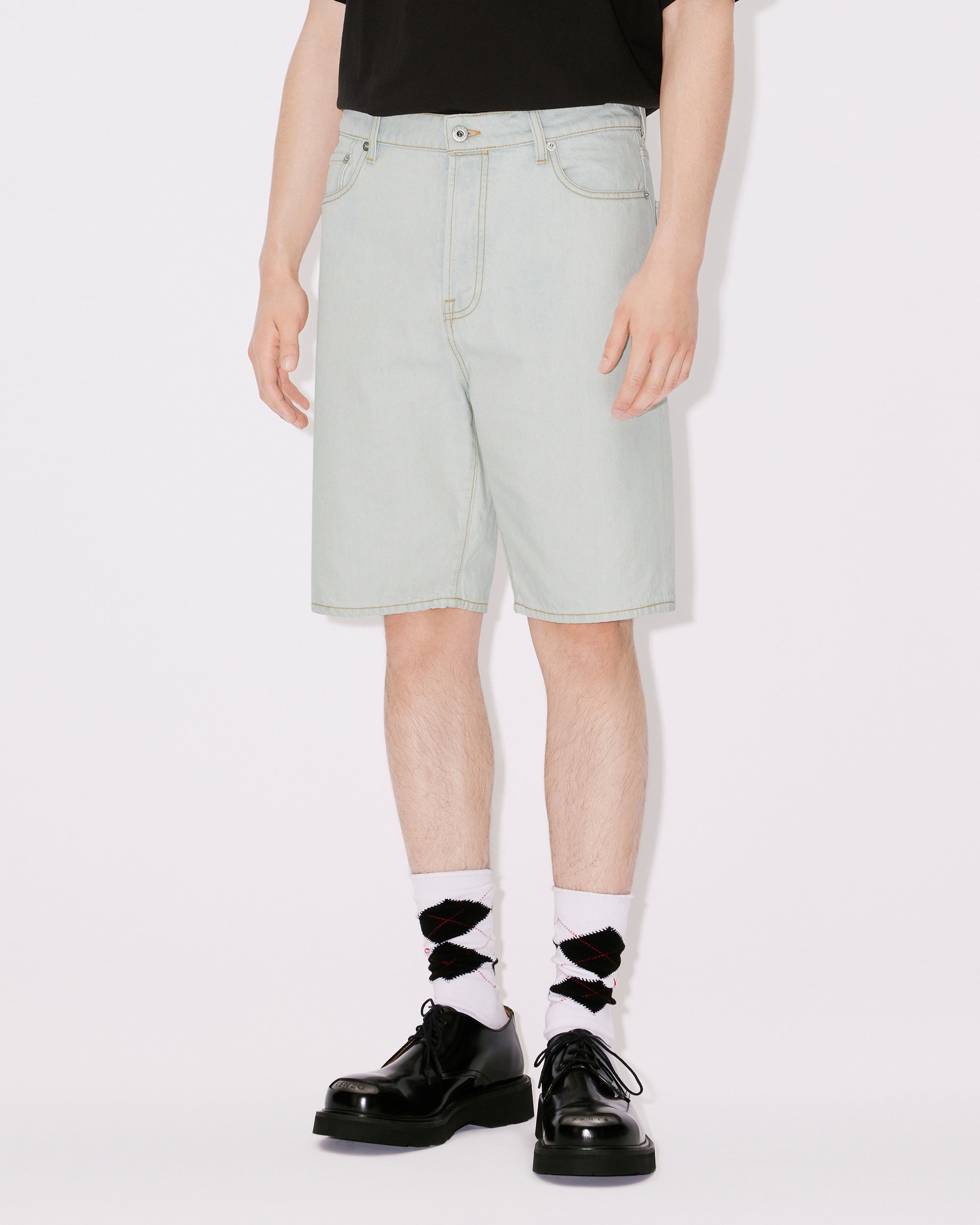 Short denim Himawari - Bleached Blue Denim