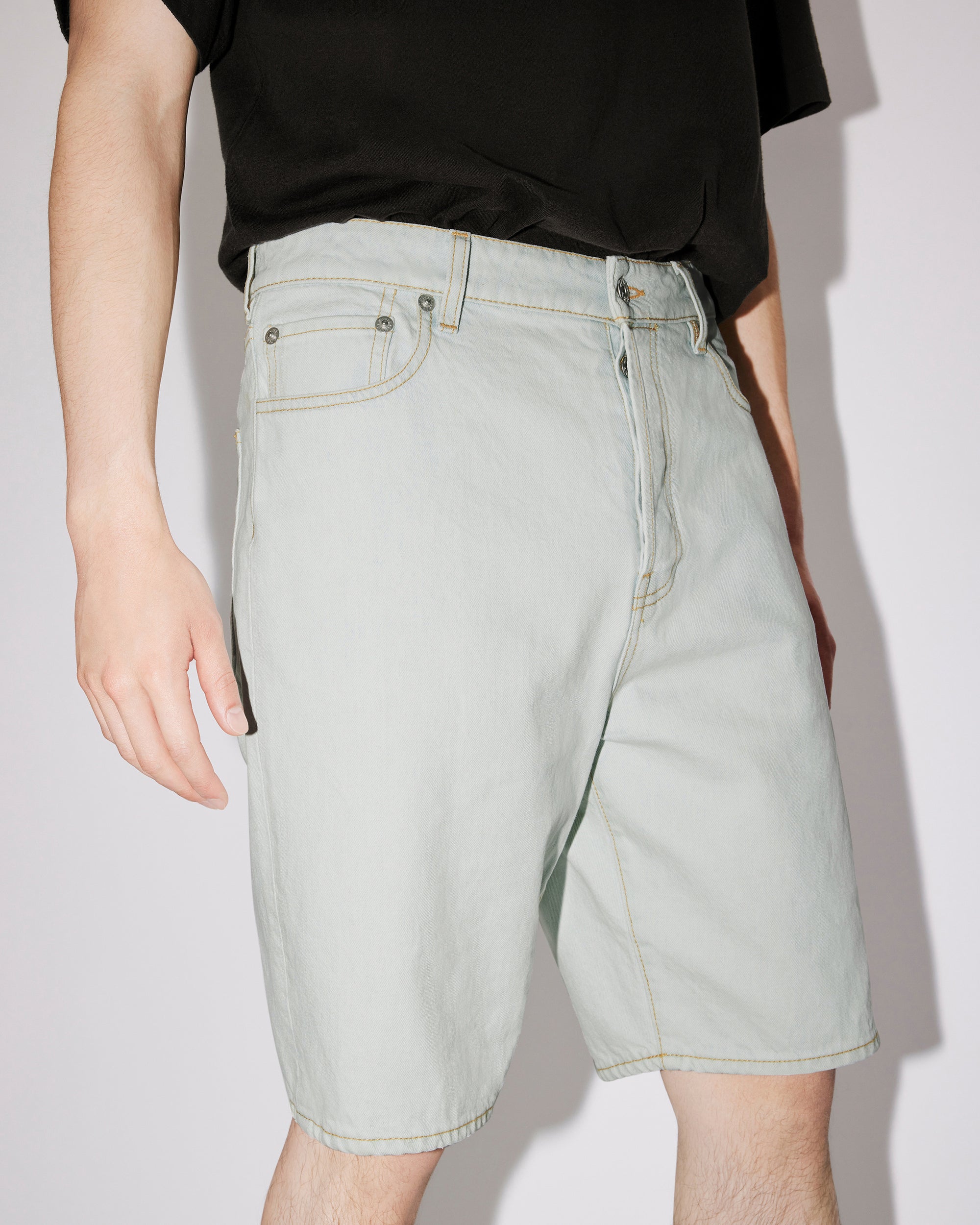 Short denim Himawari - Bleached Blue Denim