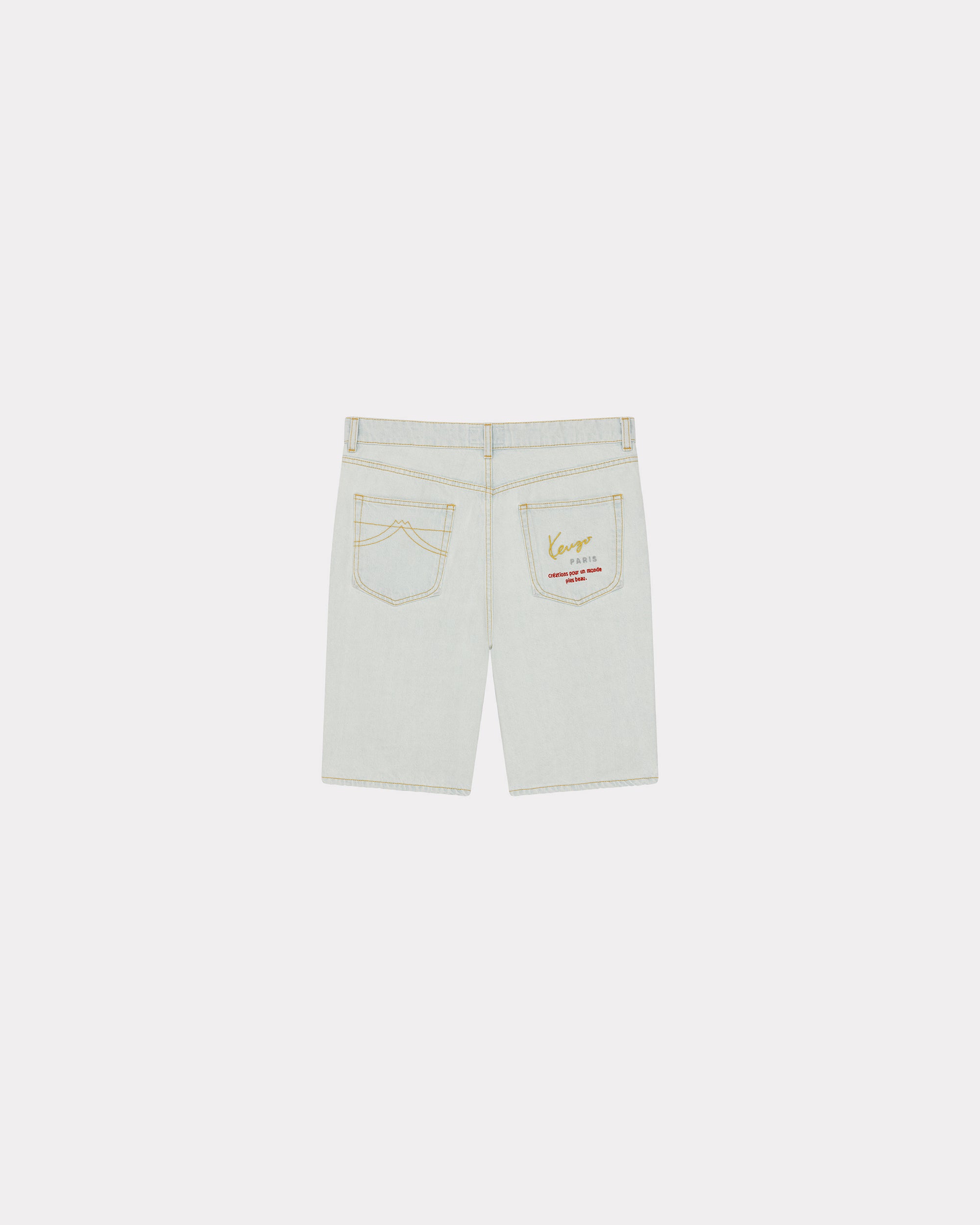 Short denim Himawari - Bleached Blue Denim