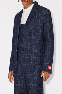 Printed Denim Blazer