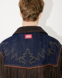 Veste à franges genderless en denim Kenzo x LEVI'S® - Rinse Blue Denim