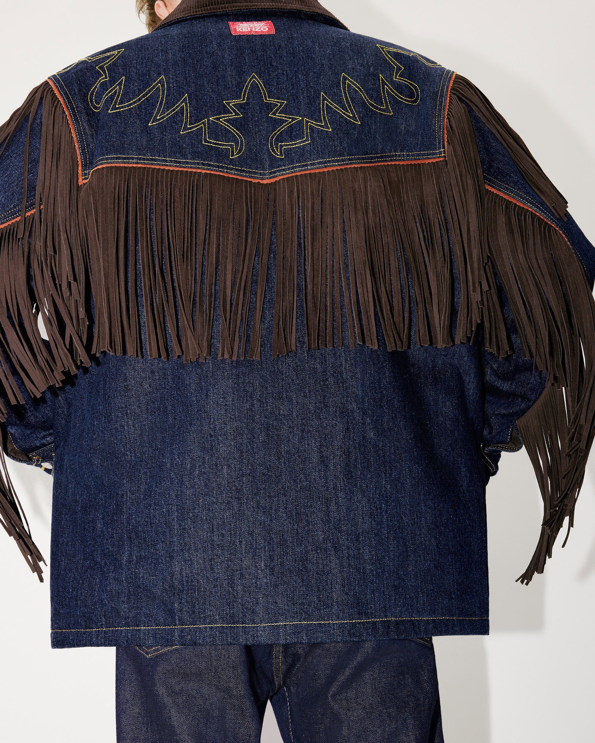Veste à franges genderless en denim Kenzo x LEVI'S® - Rinse Blue Denim