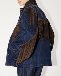 Veste à franges genderless en denim Kenzo x LEVI'S® - Rinse Blue Denim