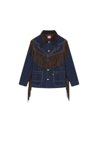 Veste à franges genderless en denim Kenzo x LEVI'S® - Rinse Blue Denim