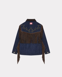 Veste à franges genderless en denim Kenzo x LEVI'S® - Rinse Blue Denim